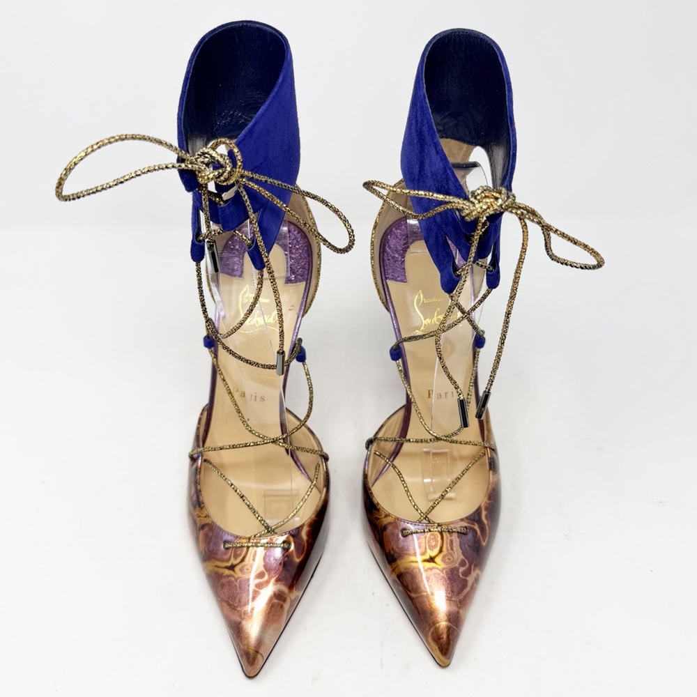 Christian Louboutin Corsankle Lace Up Heels Womens Size EU 40 - Picture 4 of 16